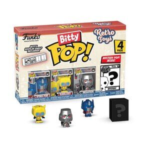 Funko Bitty Pop! Set Retro Toys Transformers Optimus Prime, Bumblebee & Megatron